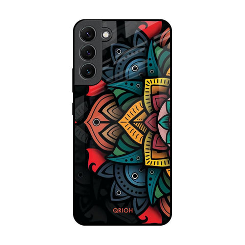 Retro Gorgeous Flower Glossy Case for Samsung Galaxy S22 Plus 5G