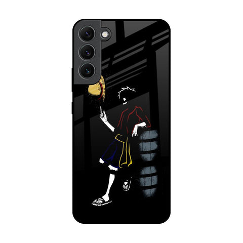 Luffy Line Art Glossy Case for Samsung Galaxy S22 Plus 5G