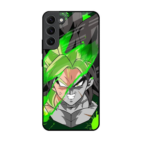 Anime Green Splash Glossy Case for Samsung Galaxy S22 Plus 5G