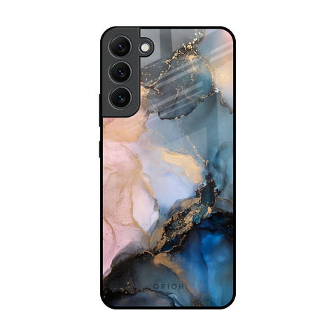 Marble Ink Abstract Glossy Case for Samsung Galaxy S22 Plus 5G