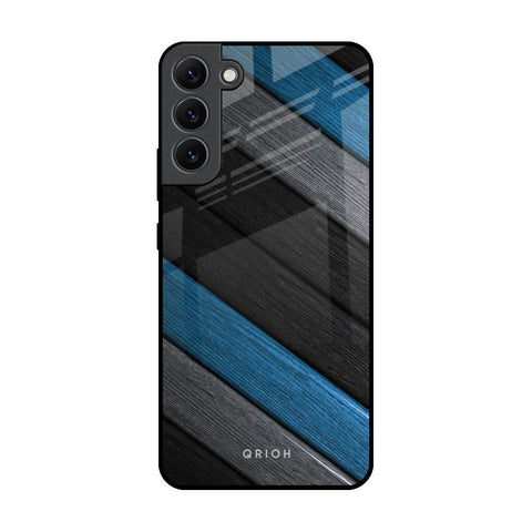 Multicolor Wooden Effect Glossy Case for Samsung Galaxy S22 Plus 5G