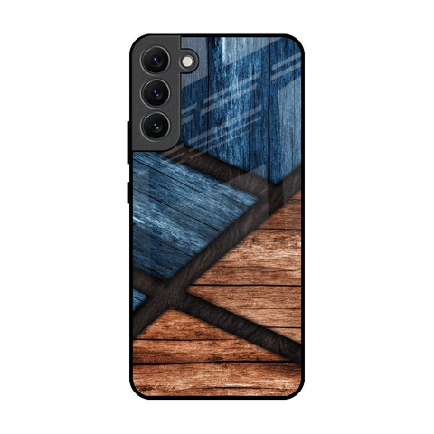Wooden Tiles Glossy Case for Samsung Galaxy S22 Plus 5G