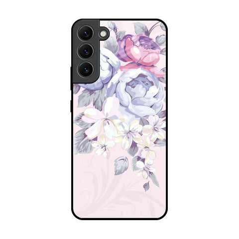 Elegant Floral Glossy Case for Samsung Galaxy S22 Plus 5G