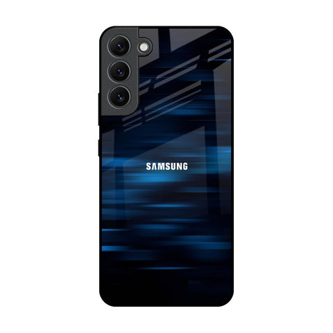Blue Rough Abstract Glossy Case for Samsung Galaxy S22 Plus 5G