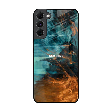 Golden Splash Glossy Case for Samsung Galaxy S22 Plus 5G