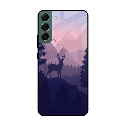Deer In Night Glossy Case For Samsung Galaxy S22 Plus 5G