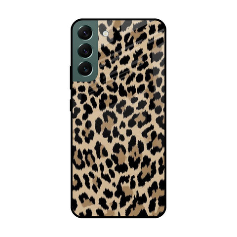 Leopard Seamless Glossy Case For Samsung Galaxy S22 Plus 5G