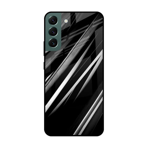 Black & Grey Gradient Glossy Case For Samsung Galaxy S22 Plus 5G