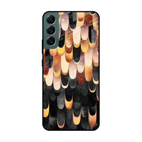 Bronze Abstract Glossy Case for Samsung Galaxy S22 Plus 5G