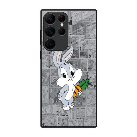 Cute Baby Bunny Glossy Case for Samsung Galaxy S22 Ultra 5G