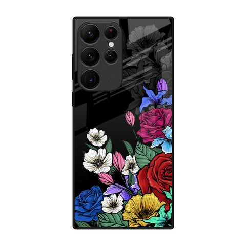 Rose Flower Bunch Art Glossy Case for Samsung Galaxy S22 Ultra 5G