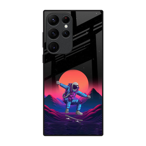 Retro Astronaut Glossy Case for Samsung Galaxy S22 Ultra 5G