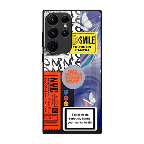 Smile for Camera Glossy Case for Samsung Galaxy S22 Ultra 5G