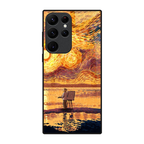 Sunset Vincent Glossy Case for Samsung Galaxy S22 Ultra 5G