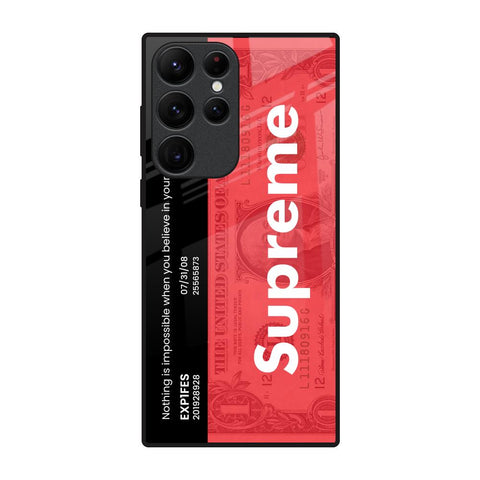 Supreme Ticket Glossy Case for Samsung Galaxy S22 Ultra 5G