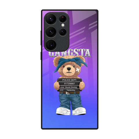 Gangsta Bear Glossy Case for Samsung Galaxy S22 Ultra 5G