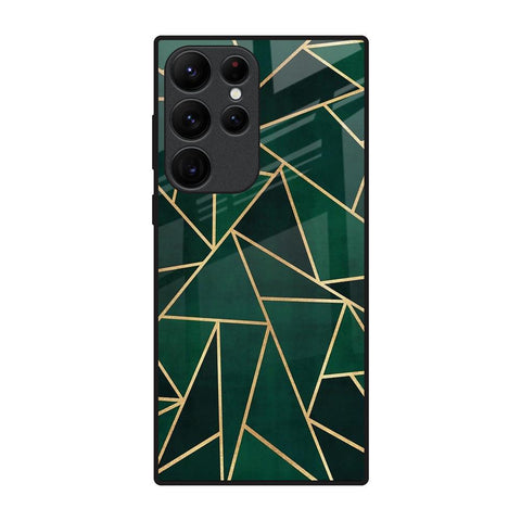 Abstract Green Glossy Case For Samsung Galaxy S22 Ultra 5G