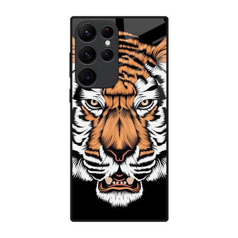 Angry Tiger Glossy Case For Samsung Galaxy S22 Ultra 5G