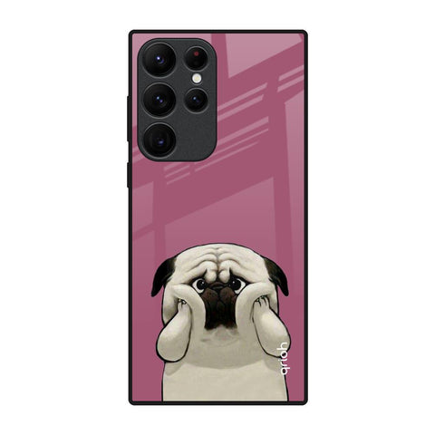 Funny Pug Face Glossy Case For Samsung Galaxy S22 Ultra 5G
