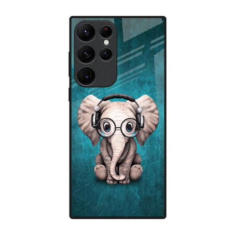 Adorable Baby Elephant Glossy Case For Samsung Galaxy S22 Ultra 5G