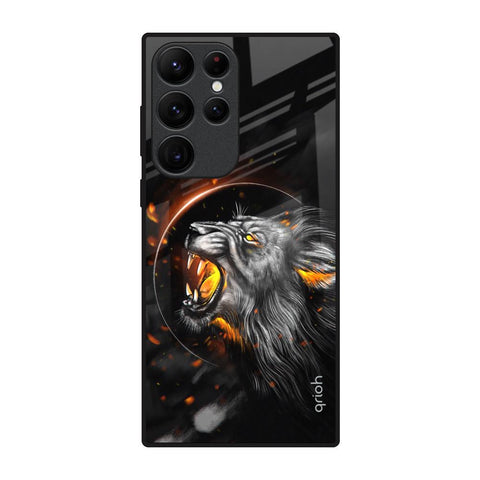 Aggressive Lion Glossy Case for Samsung Galaxy S22 Ultra 5G