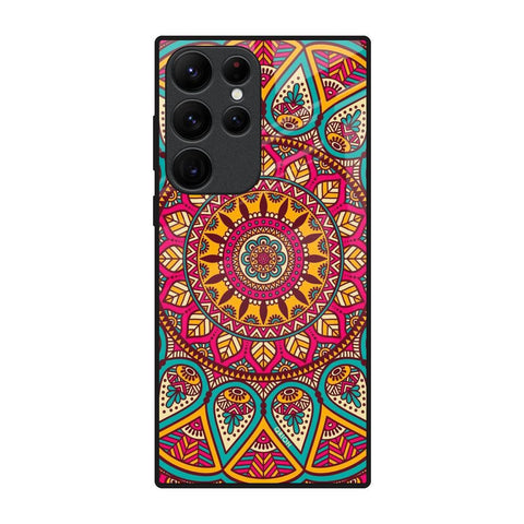 Elegant Mandala Glossy Case for Samsung Galaxy S22 Ultra 5G