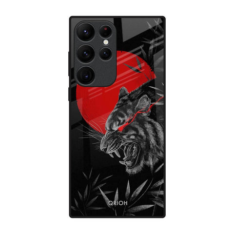 Red Moon Tiger Glossy Case for Samsung Galaxy S22 Ultra 5G