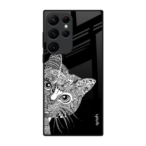 Kitten Mandala Glossy Case for Samsung Galaxy S22 Ultra 5G