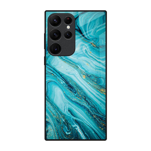 Ocean Marble Glossy Case for Samsung Galaxy S22 Ultra 5G