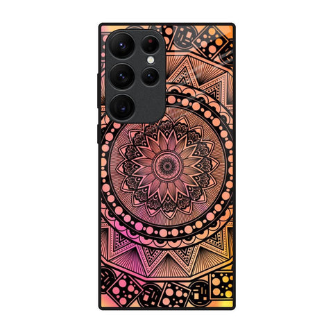 Floral Mandala Glossy Case for Samsung Galaxy S22 Ultra 5G