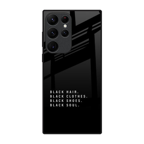 Black Soul Glossy Case for Samsung Galaxy S22 Ultra 5G