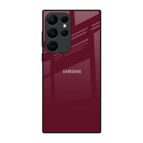 Classic Burgundy Glossy Case for Samsung Galaxy S22 Ultra 5G