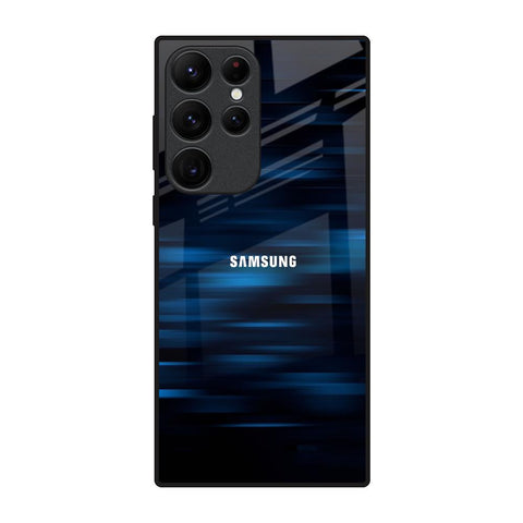 Blue Rough Abstract Glossy Case for Samsung Galaxy S22 Ultra 5G