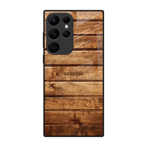 Wooden Planks Glossy Case for Samsung Galaxy S22 Ultra 5G