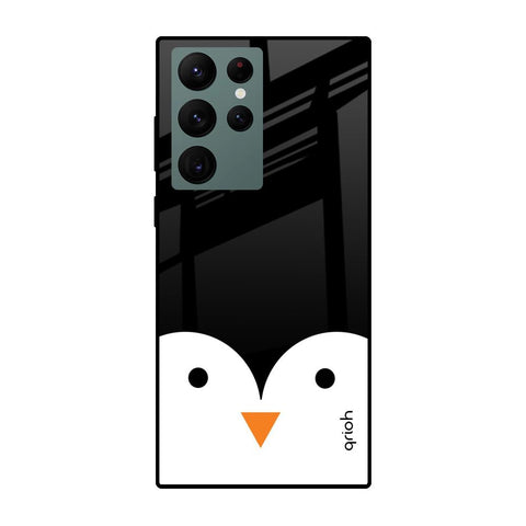 Cute Penguin Glossy Case for Samsung Galaxy S22 Ultra 5G