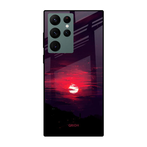 Morning Red Sky Glossy Case For Samsung Galaxy S22 Ultra 5G
