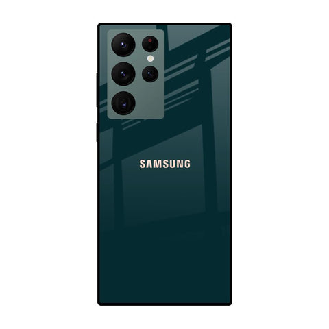 Hunter Green Glossy Case For Samsung Galaxy S22 Ultra 5G