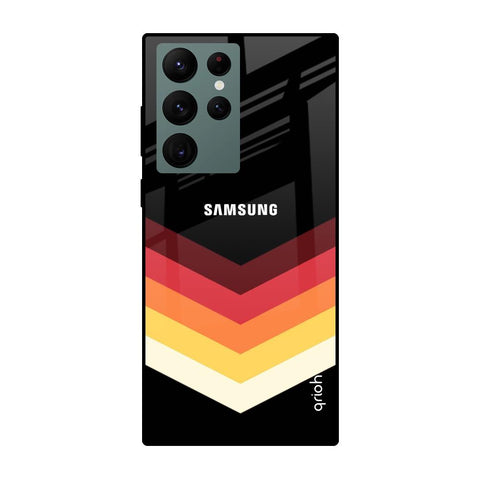 Abstract Arrow Pattern Glossy Case For Samsung Galaxy S22 Ultra 5G