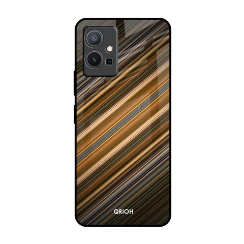 Diagonal Slash Pattern Glossy Case for Vivo Y75 5G