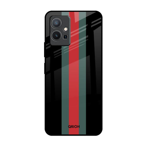 Vertical Stripes Glossy Case for Vivo Y75 5G