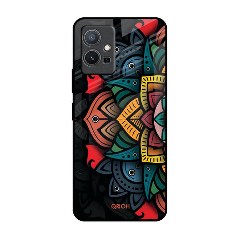 Retro Gorgeous Flower Glossy Case for Vivo Y75 5G