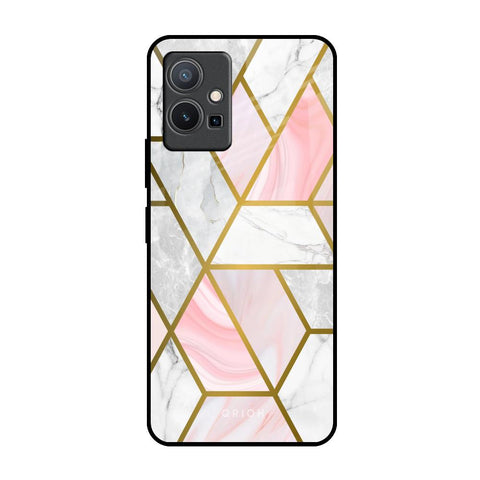 Geometrical Marble Glossy Case for Vivo Y75 5G