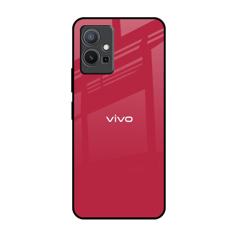 Solo Maroon Glossy case for Vivo Y75 5G