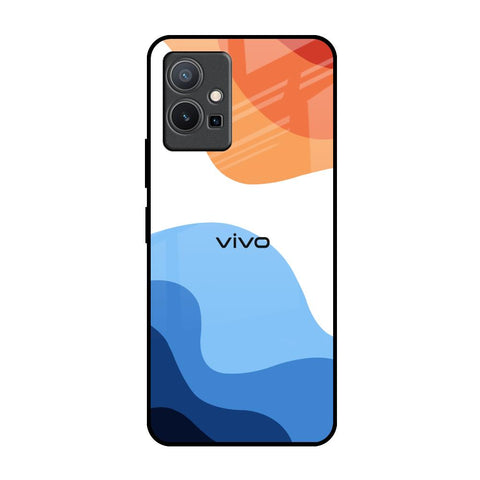 Wavy Color Pattern Glossy Case for Vivo Y75 5G