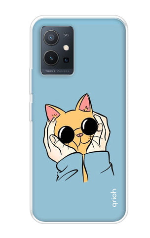 Attitude Cat Soft Cover for Vivo Y75 5G