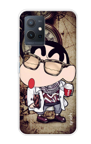 Nerdy Shinchan Soft Cover for Vivo Y75 5G
