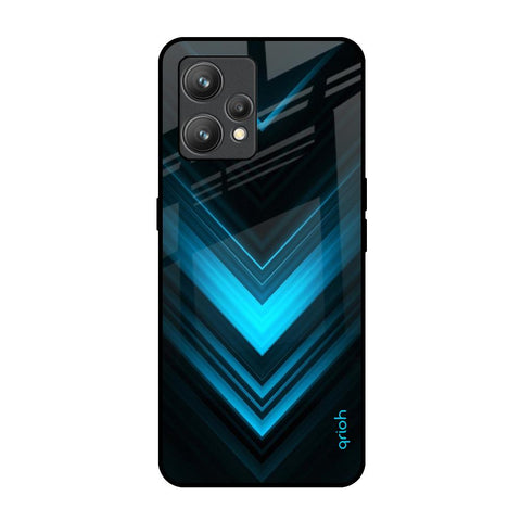 Vertical Blue Arrow Glossy Case For Realme 9 Pro Plus
