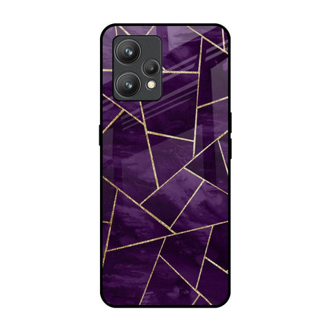 Geometric Purple Glossy Case For Realme 9 Pro Plus