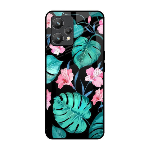 Tropical Leaves & Pink Flowers Glossy Case for Realme 9 Pro Plus