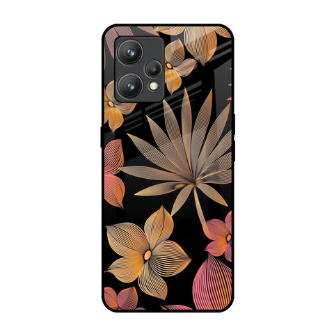 Lines Pattern Flowers Glossy Case for Realme 9 Pro Plus
